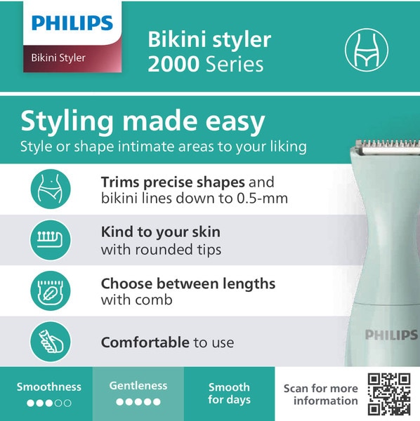 Philips Bikini Genie Trimmer, Brt398/15