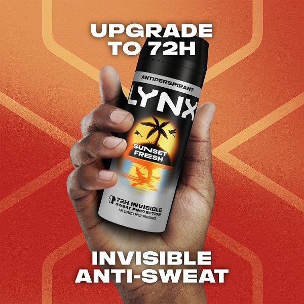 Lynx Antiperspirant Deodorant Aerosol Sunset Fresh 150Ml
