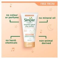 Simple Protect 'N' Glow Express Glow Clay Polish Cleanser 150Ml