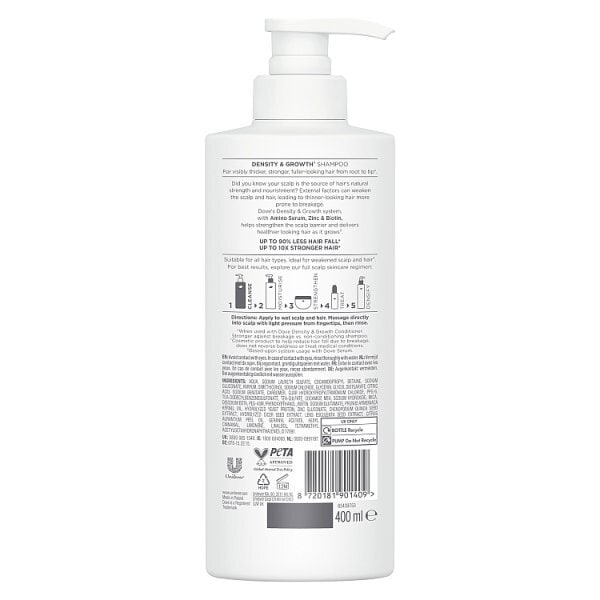Dove Hair & Scalp Therapy Density And Growth Shampoo 400Ml