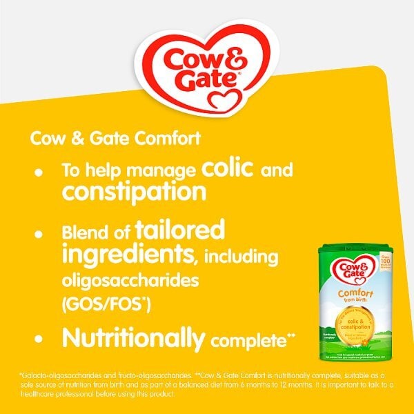 Cow & Gate Comfort Milk Powder From Birth 800g