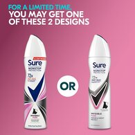 Sure Antiperspirant Deo Aerosol Nonstop Invis Pure 150ml