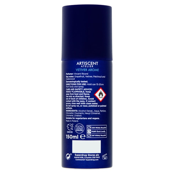 DNR ARTISCENT ATELIER BODY FRAGRANCE FOR MEN VETIVER AROME