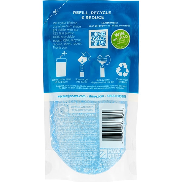 King of Shaves Shave Gel Refill Pouch 200ml