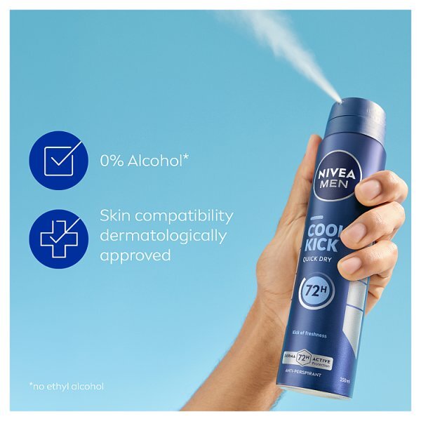 NIVEA MEN Cool Kick Anti-Perspirant Deodorant Spray 250ml