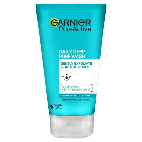 DNR Garnier Pure Active Anti Blackhead Face Wash 150ml