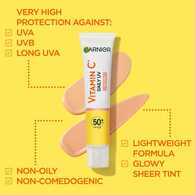 Garnier Vitamin C UV Brightening Fluid Glow SPF50+ 40ml