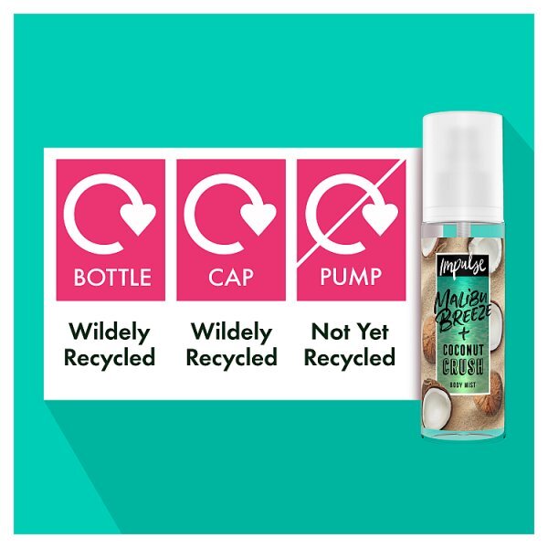 DNR Impulse Body Mist Malibu Breeze & Coconut Crush 150ml