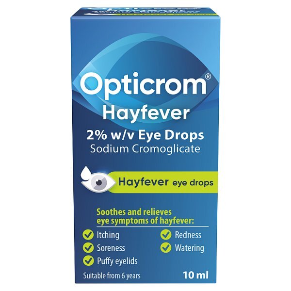 Opticrom Hayfever Eye Drops 10ml