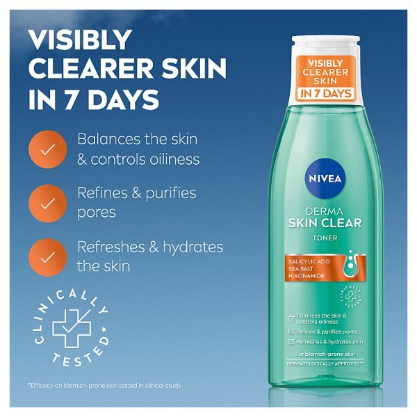 NIVEA Derma Skin Clear Toner with Salicylic Acid 200ml