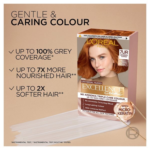 L'Oréal Paris Excellence Universal Nudes Reds 7UR Copper