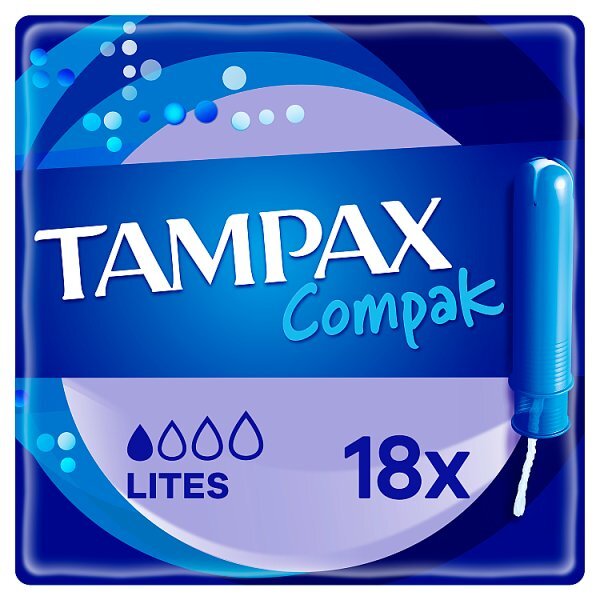 Tampax Compak Lites Tampons With Applicator x18