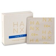 Hanx Vegan large size condoms  3 pack