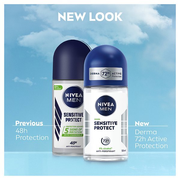 NIVEA MEN Antiperspirant Deodorant Roll-On Sensitive 50ml