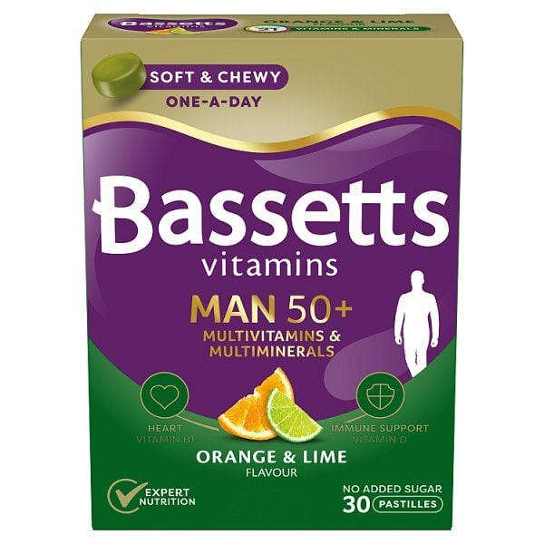 Bassetts Vitamins for Men 50 30 1 A Day