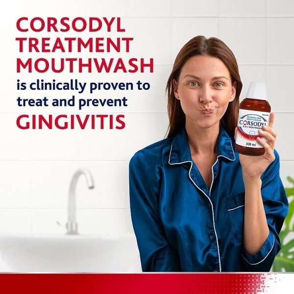 Corsodyl Gum Treatment Mouthwash Chlorhexidine 0.2% Mint