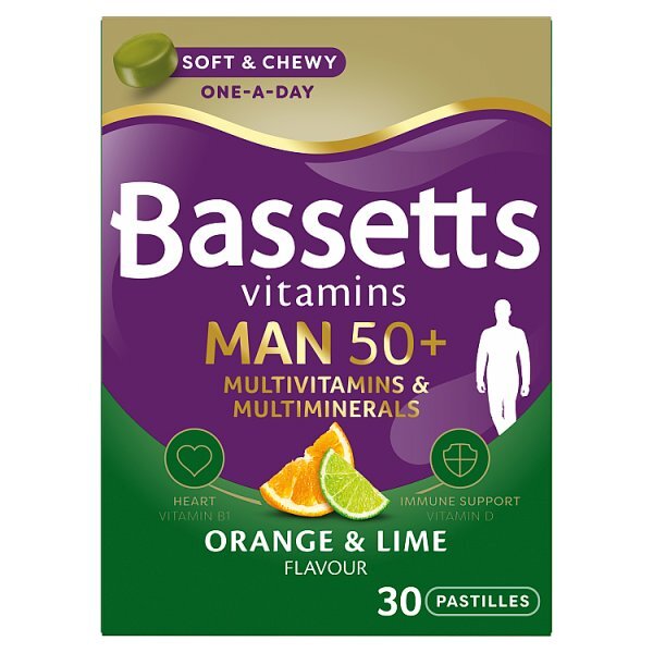 Bassetts Vitamins for Men 50 30 1 A Day