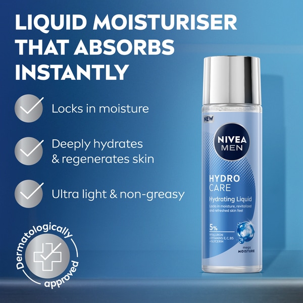 Nivea Men Hydration Liquid Moisturiser Normal/Dry Skin 100Ml