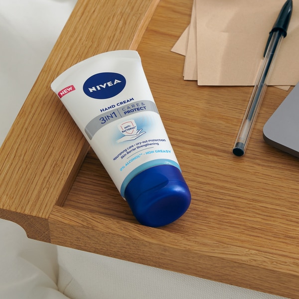 NIVEA Care & Protect 3 in 1 Anti-Bacterial Hand Cream 75ml