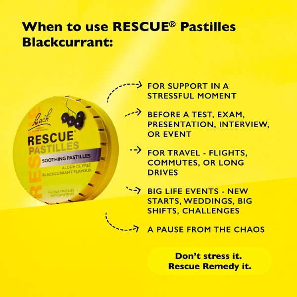 Bach Rescue Pastilles Blackcurrant 50g