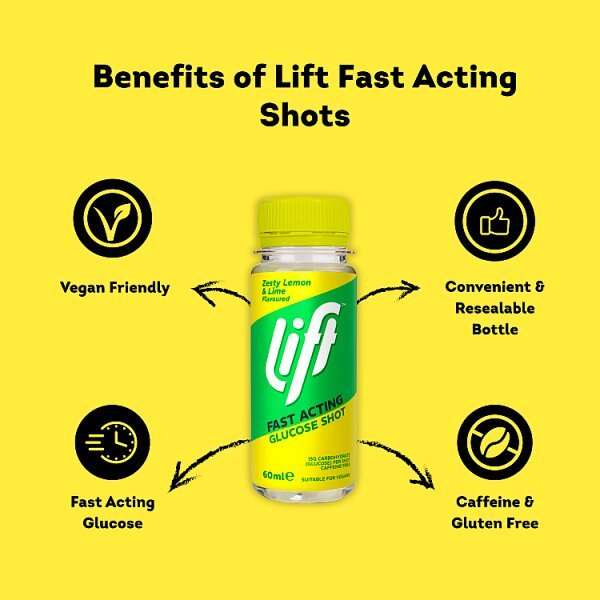 Lift Fast Acting Glucose Shot Zesty Lemon & Lime 60ml