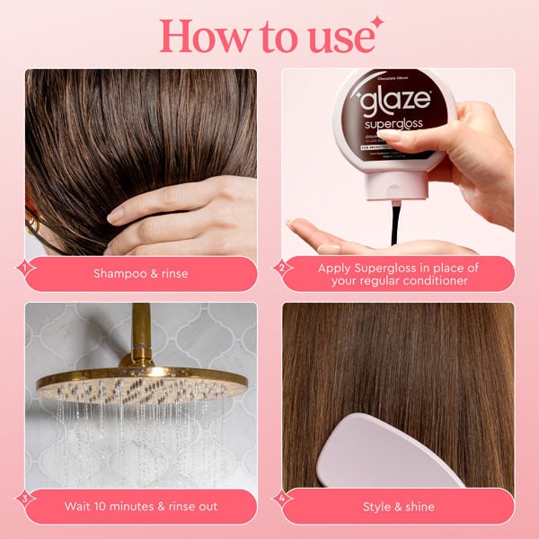 Glaze Super Color Conditioning Gloss Blazing Brown 190ml