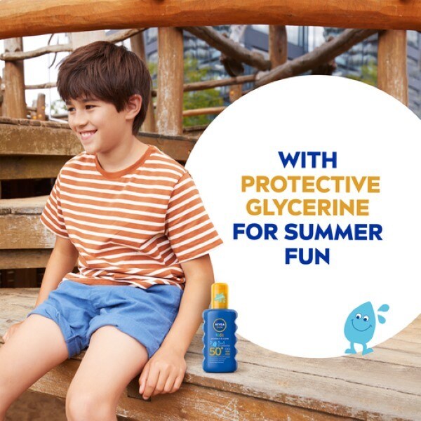 NIVEA SUN Kids Suncream Spray SPF 50+, Coloured, 200ml