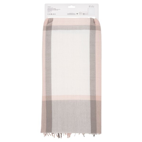 Superdrug Scarf Pink Check