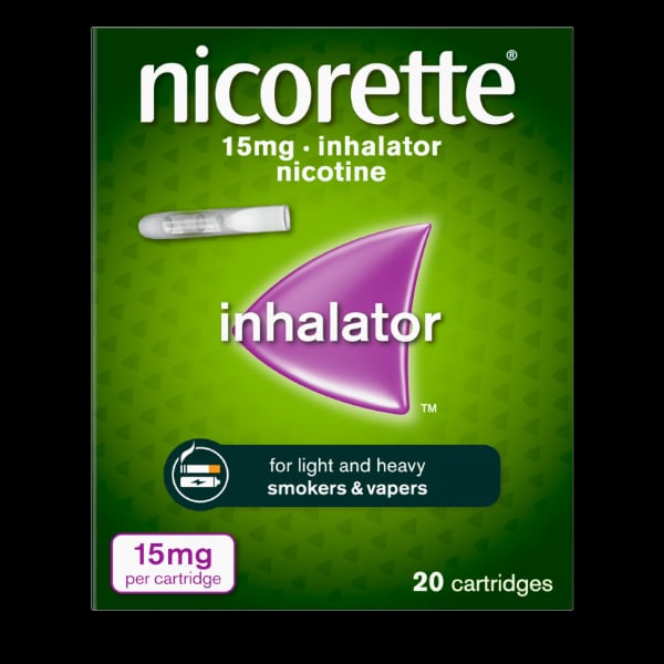 Nicorette 15mg Inhalator Nicotine Cartridges (Stop Smoking)