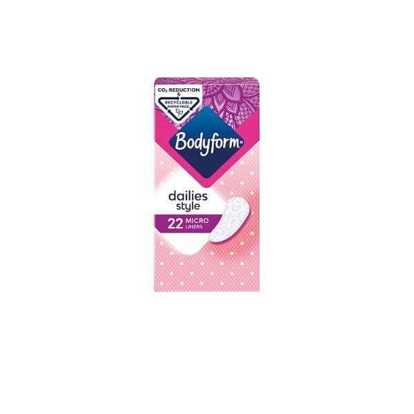 Bodyform Dailies Micro Panty Liners 22 pack