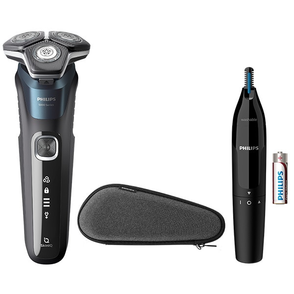 Philips Series 5000 Blue With Nose Trimmer