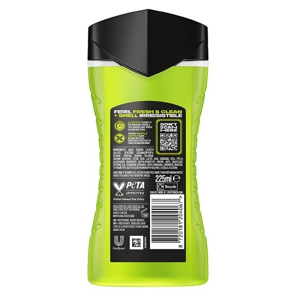 Lynx 3-In-1 Body Wash Shower Gel Epic Fresh 225ml