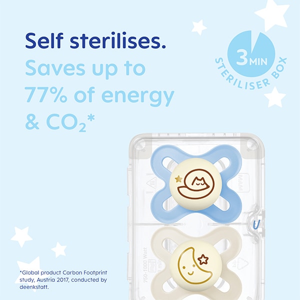 Mam Start 0-2M Night Soother 2Pk - Uni