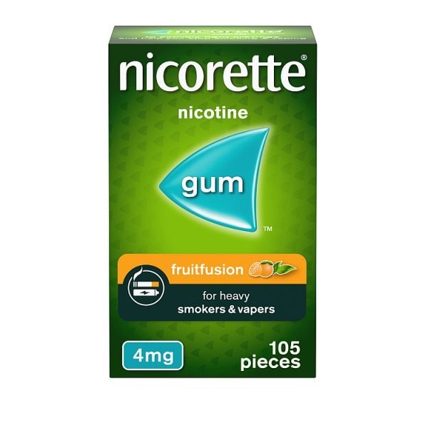 Nicorette Fruitfusion 4mg Gum Nicotine 105s (Stop Smoking)