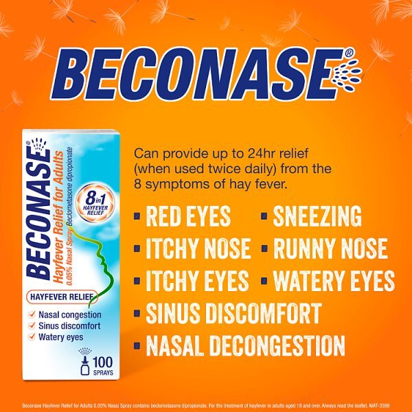Beconase Allergy & Hayfever Relief Nasal Spray - 100 sprays