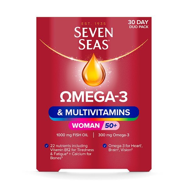 Seven Seas Omega 3 & Multivitamins Woman 50+ Duo