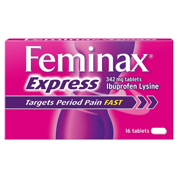 Feminax Express Period Pain & Cramps 16 Tablets