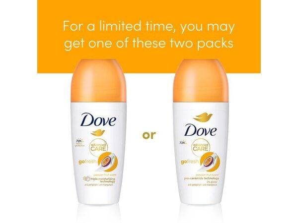 Dove Advanced Care Passion Fruit Anti-Perspirant Roll On 50ml