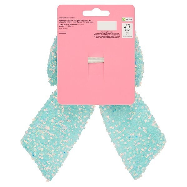Superdrug Fantasy Sequin Bow Hair Accessory