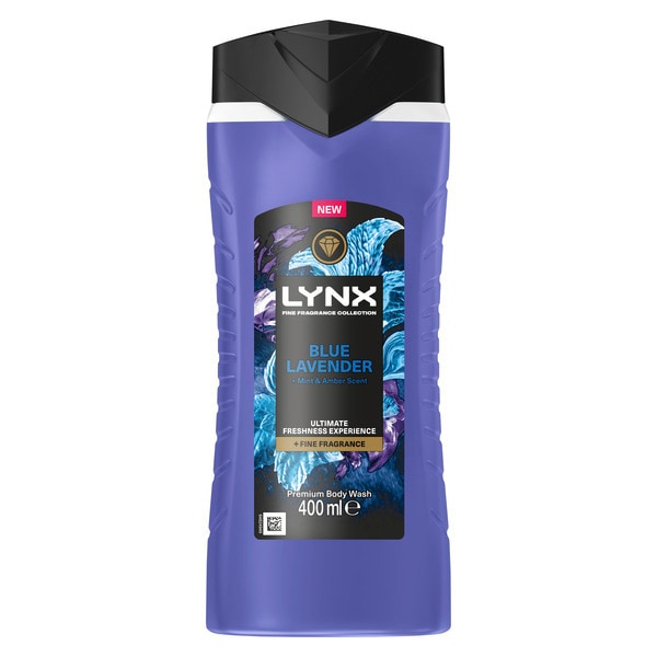 Lynx Fine Fragrance Collection Blue Lavender Premium Body Wash 400 ml