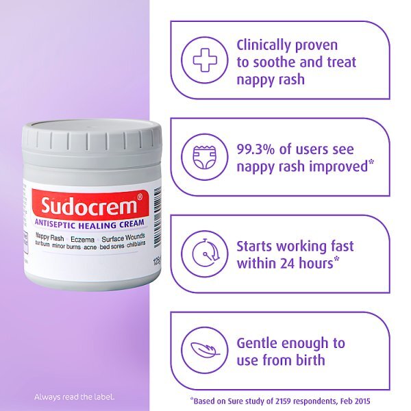 DNR Sudocrem Antiseptic Healing Nappy Cream 125g