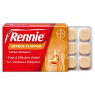 Rennie Orange Heartburn & Indigestion Relief 72 Tablets