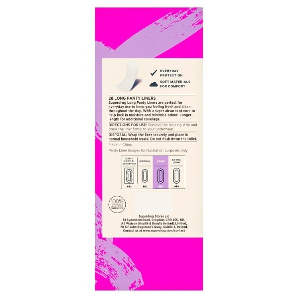 Superdrug Large Pantyliner x28