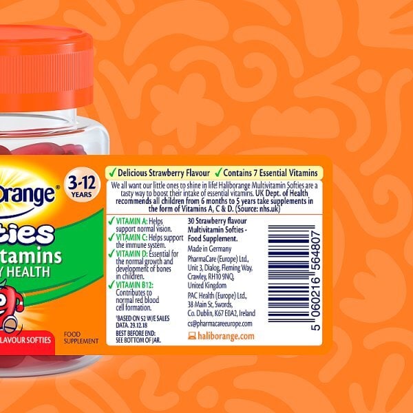 Haliborange Multivitamins Strawberry Flavoured - 30 Softies