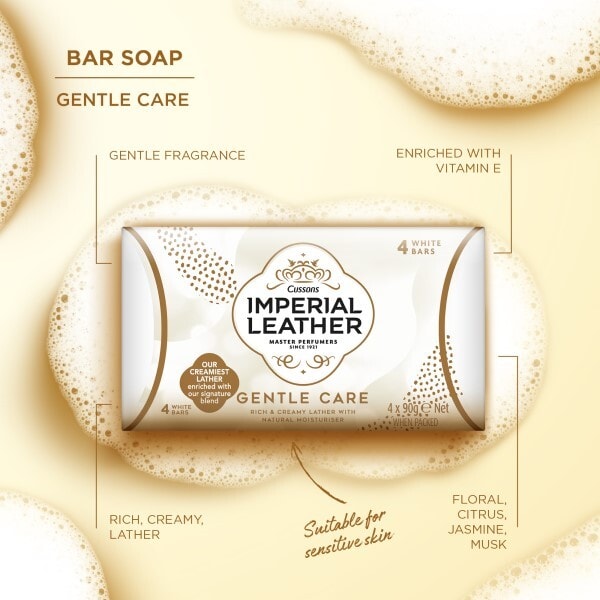 Imperial Leather Gentle Bar Soap 90g 4 pack