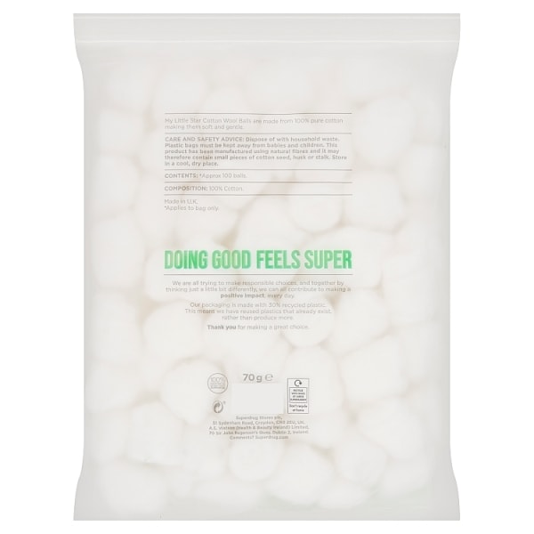 Superdrug MLS Cotton Balls x100