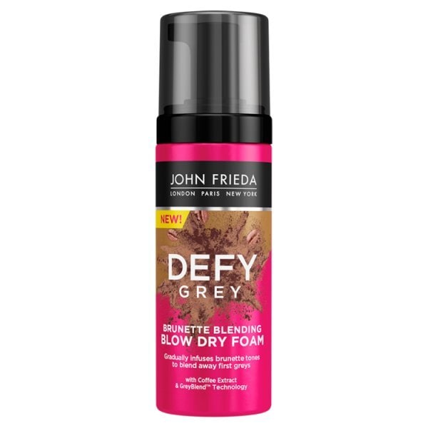 John Frieda Defy Grey Brunette Blending Blow Dry Foam 150Ml