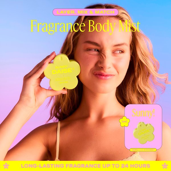 Daise Fragrance Body Mist Sunny Vanilla & Coconut 100ml