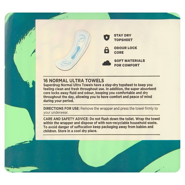 Superdrug Normal Ultra Towel x16