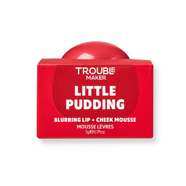 Trouble Maker Little Pudding Blurring Lip + Cheek Mousse Rose Pink